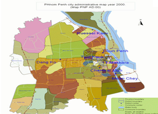 Phnom Penh Geography Map 2